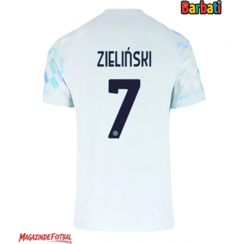 Inter Milan Piotr Zielinski #7 Tricou Fotbal Replică 2025-26 Barbati Deplasare